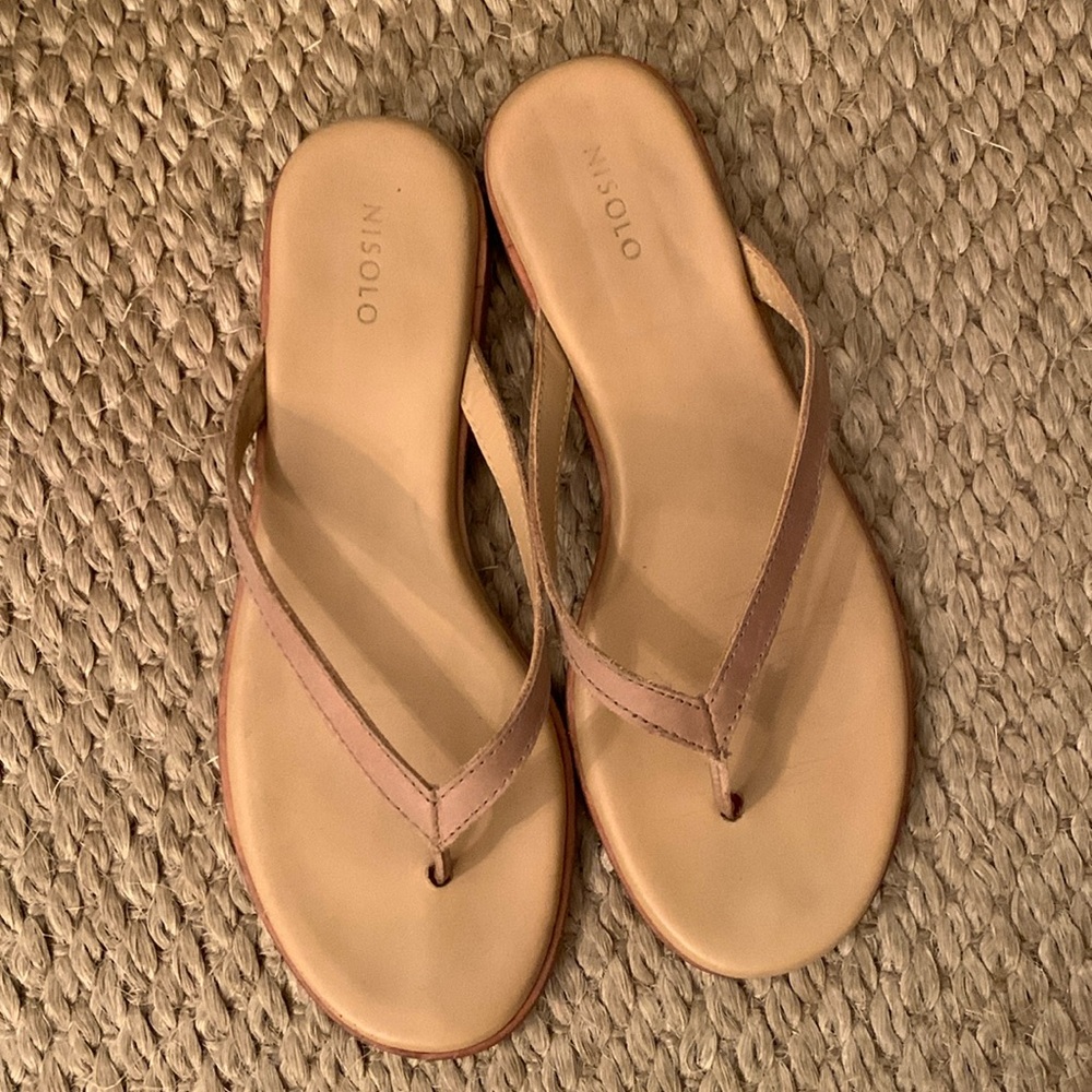 Nisolo Flip Flops, size 9.5